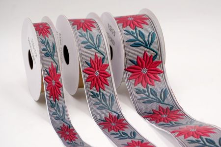 Weihnachtsstern Schönheit Jacquardband_AI-KN